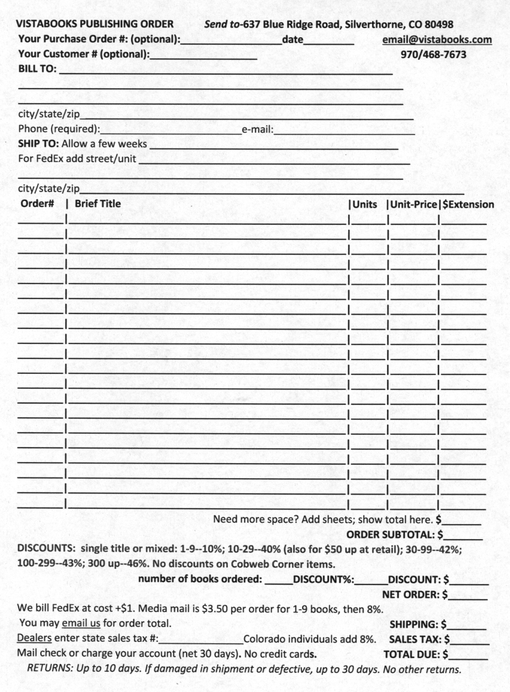 VistaBooks Encore Order Form add pg jpg